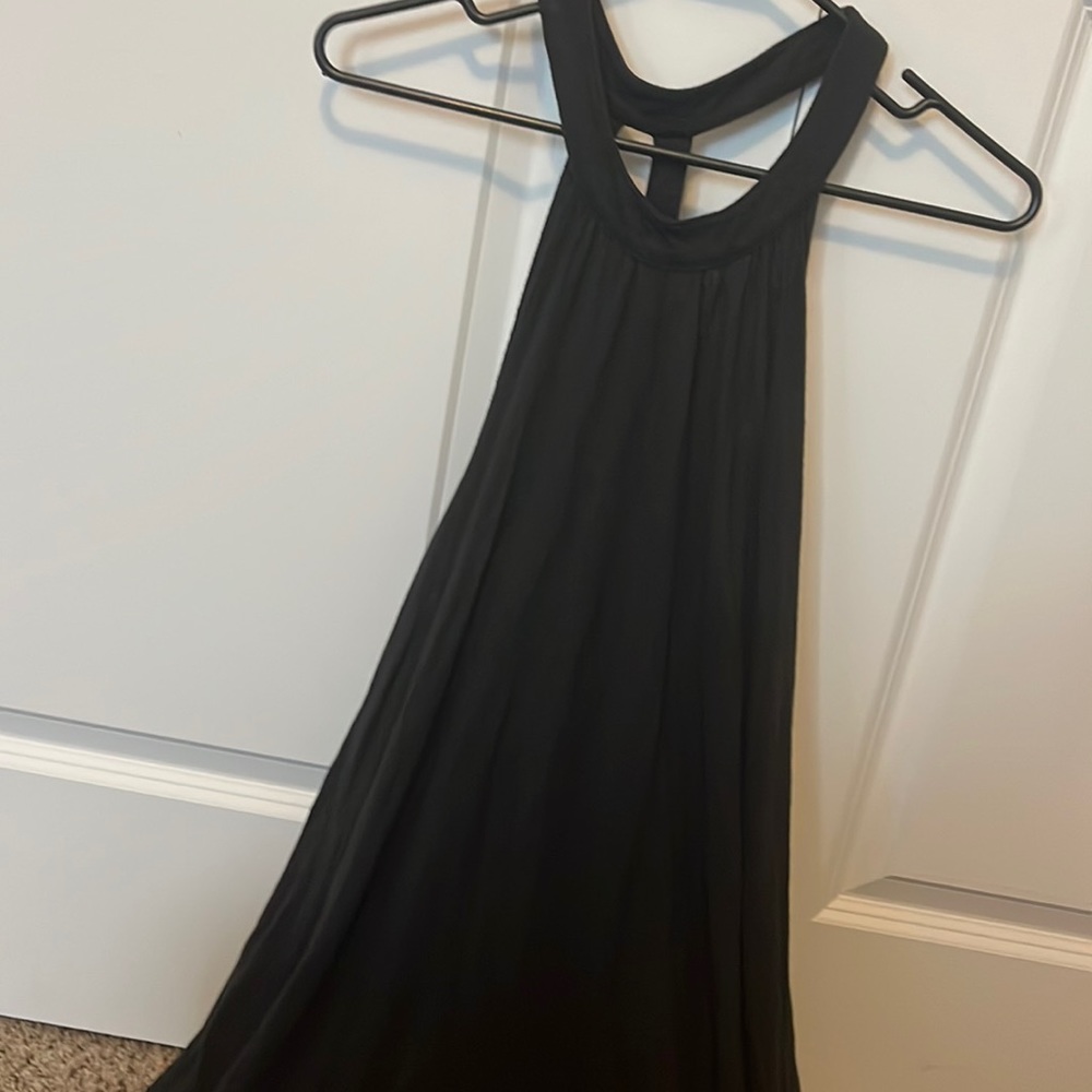 Hollister open back, black mini dress